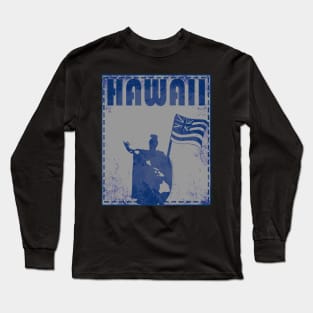 Hawaii United King Kamehameha (blue) by Hawaii Nei All Day Long Sleeve T-Shirt